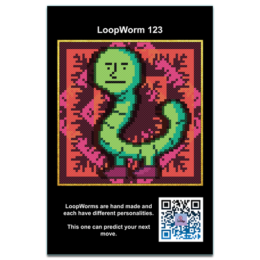 LoopWorm #123 - Metal Poster