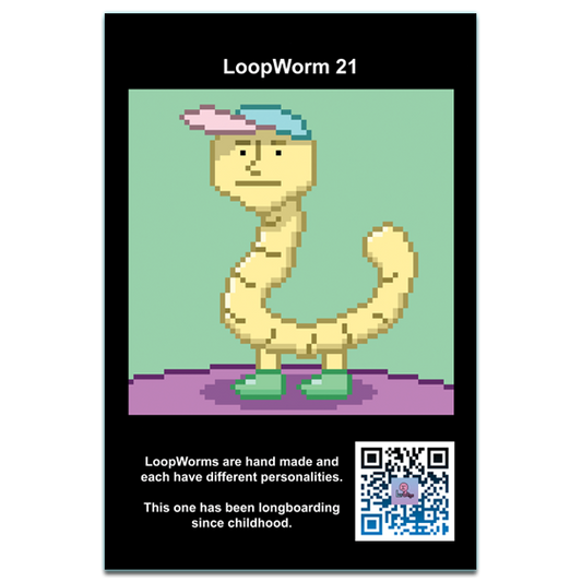 LoopWorm #21 - Metal Poster