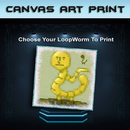 LoopWorm - Canvas Art Print
