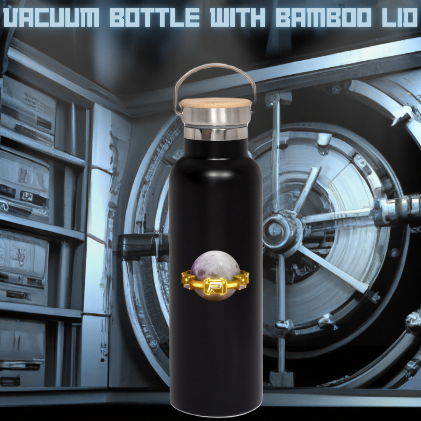 Vacuum Bottle With Bamboo Lid
